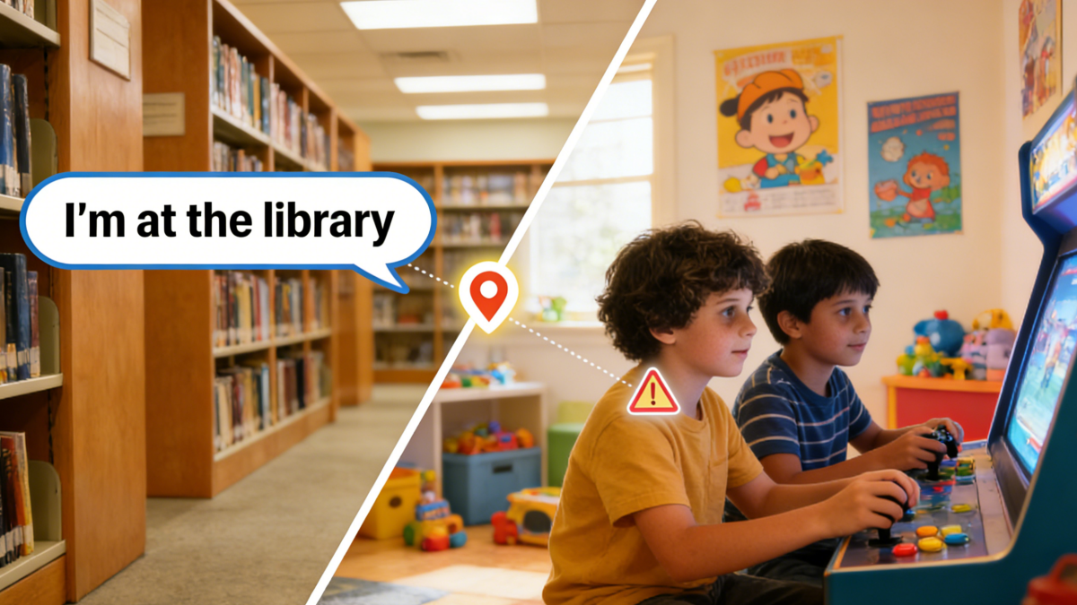 location mismatch when child not answering calls